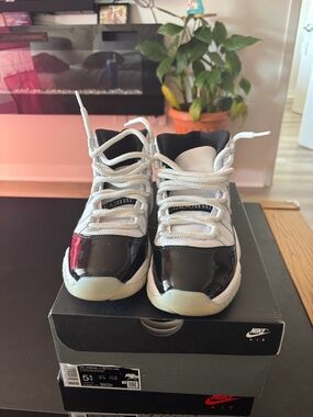 Nike Kids' High-Top Sneakers in White and Black